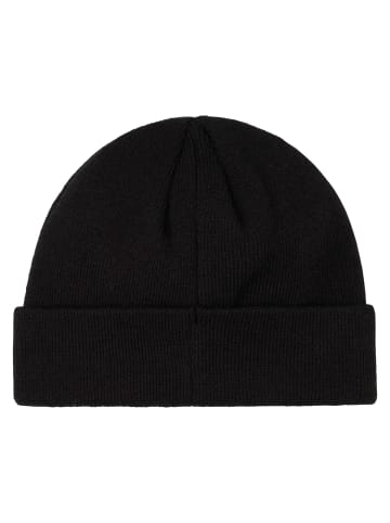 Petrol Industries Gerippte Beanie mit Patch Irontrail in Schwarz