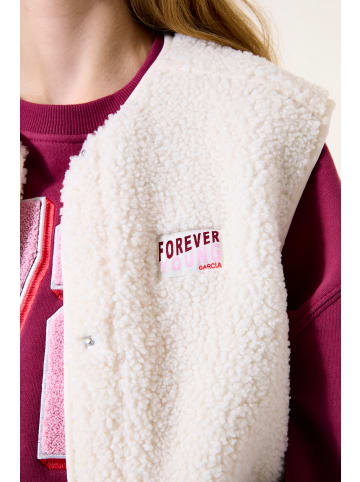 Garcia Teddyfell Weste in off white
