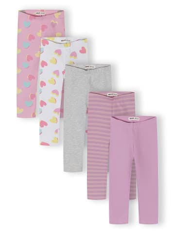 Minoti 5-er Pack Leggings 30LEGGING100 in flieder