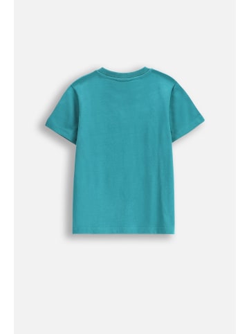 Coccodrillo T-Shirt mit kurzen Ärmeln in türkis