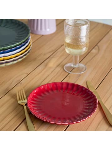 Bloomingville Kuchenteller LATINA Rot 20 cm