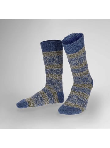 Hudson Socken Noble Nordic Fashion in denim blue