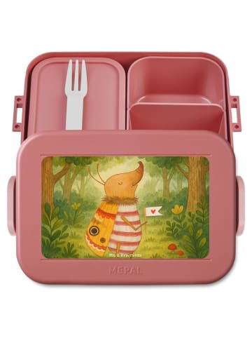 Mr. & Mrs. Panda MEPAL Bentobox Nachtfalter Fähnchen Design ohne... in Rot Pastell