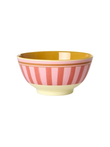 Rice Melamin Schüssel Organic Stripes – Medium in rot