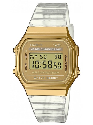 Casio Vintage Iconic Digitaluhr Transparent/Goldfarben