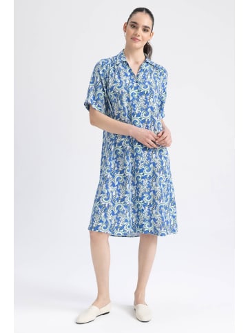 DeFacto Hemdblusenkleid SHIRT DRESS in Mittelblau