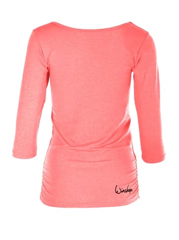 Winshape 3/4-Arm Shirt WS4 in neon coral