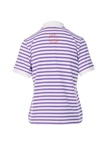 Salzhaut Poloshirt HEIKE in Purple-White