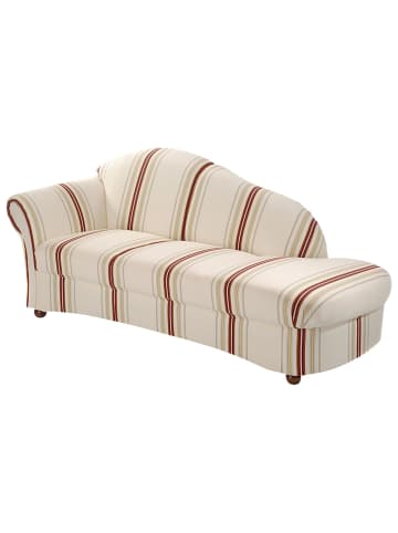 others RECAMIERE Armlehne links Kama Bezug Flachgewebe Buche nussbaum dunkel / weiß