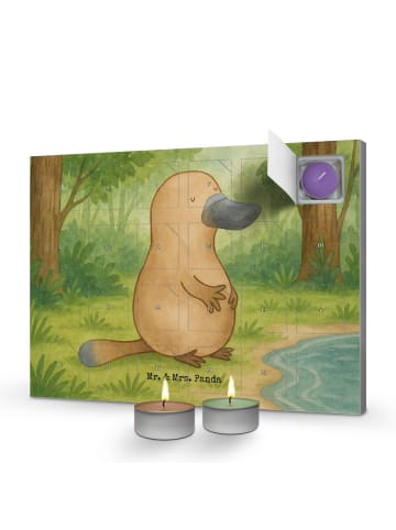 Mr. & Mrs. Panda Adventskalender Schnabeltier Mut Design ohne Sp... in Weiß