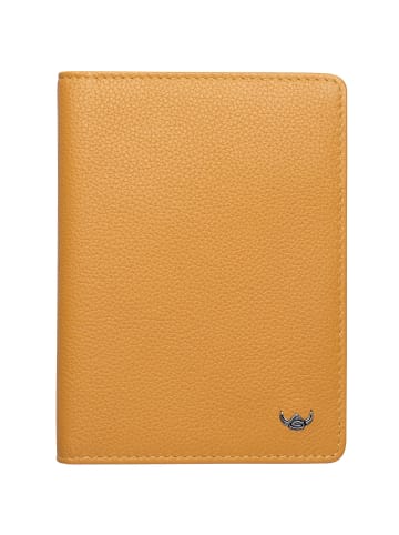 Golden Head Madrid Ausweisetui RFID Leder 9 cm in senfgelb