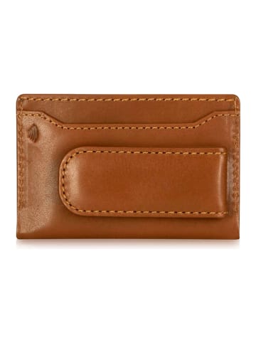 Jekyll & Hide Kreditkartenetui RFID Schutz Leder 10 cm tan
