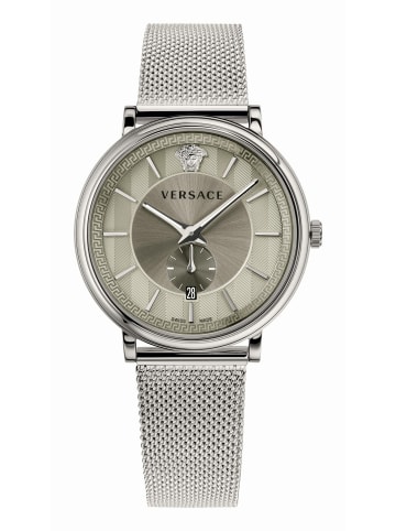 Versace Analoguhr für Herren in silber