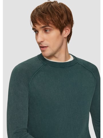 QS Strickpullover langarm in Grün