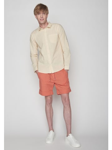 GreenBomb Hemd Basic in Creme Weiß