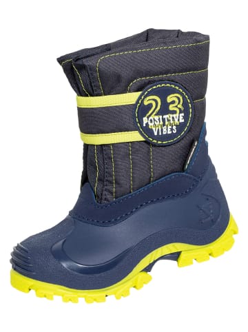 Kinder-Winterstiefel Mika gefüttert in marineblau