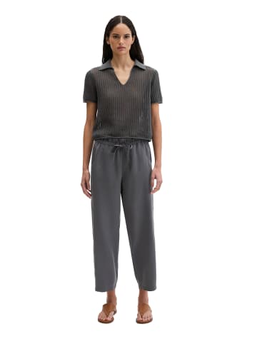 Marc O'Polo Ajour-Strickpolo regular in Oxide Grey