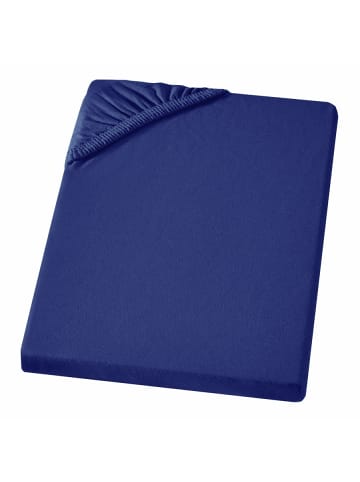 Carpe Sonno Edel Jersey Spannbettlaken in Blau