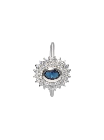 Smart Jewel Ring Mit Kristall Steinen Und Zirkonia in Blau