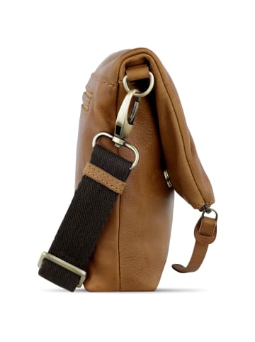 KLONDIKE 1896 Rush Jessica Umhängetasche Leder 26 cm cognac