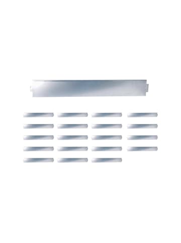 relaxdays 20 x Rasenkante in Silber - (B)100 x (H)15 cm