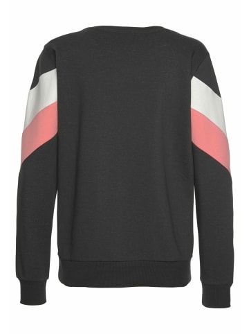 H.I.S Sweatshirt in anthrazit-rosa-weiß