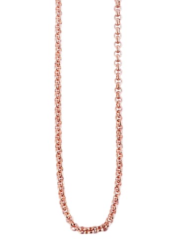 Adeliás Unisex Halskette – Erbskette aus Edelstahl 80+5 in gold