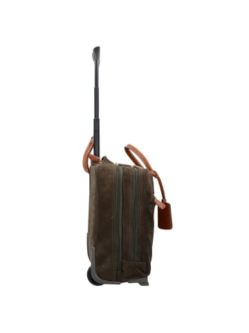 BRIC`s Life 2 Rollen Businesstrolley 38 cm Laptopfach olivgruen