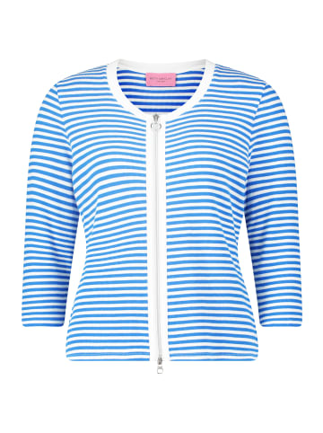 Betty Barclay Shirtjacke mit Struktur in Weiß/Blau