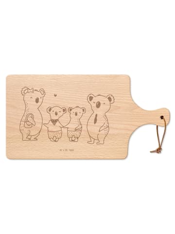 Mr. & Mrs. Panda Buchenbrett Koala Familie zwei ohne Spruch in Transparent
