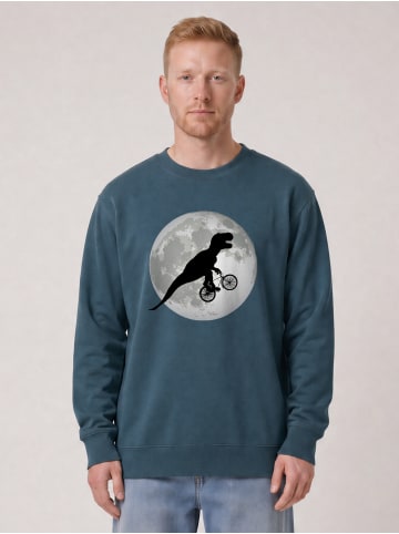 wat? Apparel Sweatshirt Flying TRex in Petrol