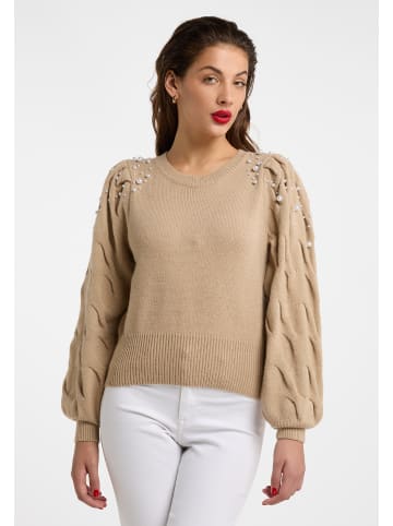 faina Strickpullover in Beige