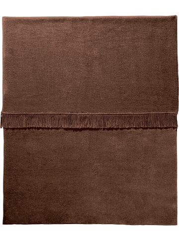 Erwin Müller Baumwollmischung Wohndecke Catania in schoko