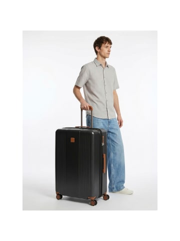 BRIC`s Ferrara 4 Rollen Trolley L 77 cm mit Dehnfalte in black