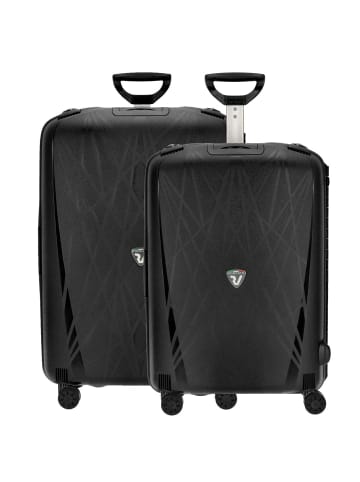 Roncato Light - 4-Rollen-Trolley Set 2tlg. M/L (smeraldo) in nero
