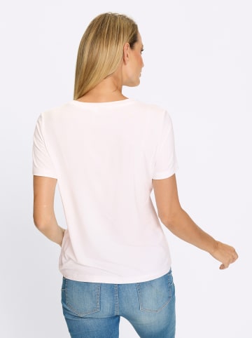 Heine Shirt in weiß-royalblau