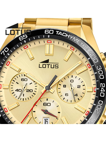Lotus Chronograph-Armbanduhr Lotus Classic gold groß (ca. 44,5mm)