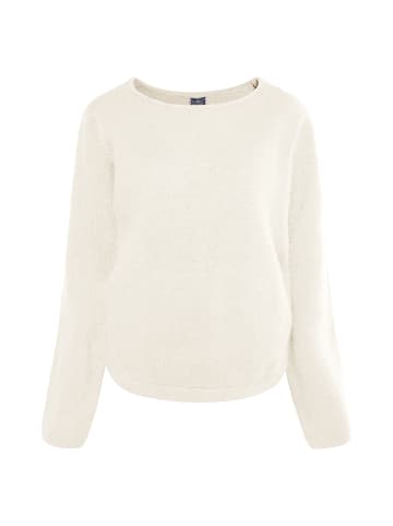 DreiMaster Damen Strickpullover in Wollweiss