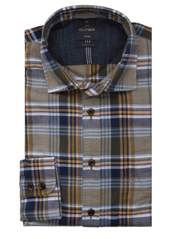 OLYMP  KaroHemd für Herren in olive
