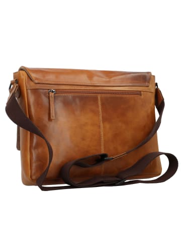 Greenburry Newport Messenger Leder 35 cm in caramel