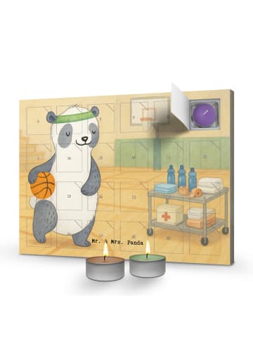 Mr. & Mrs. Panda adventskalender mit kerzen Panda Basketball Des... in Weiß