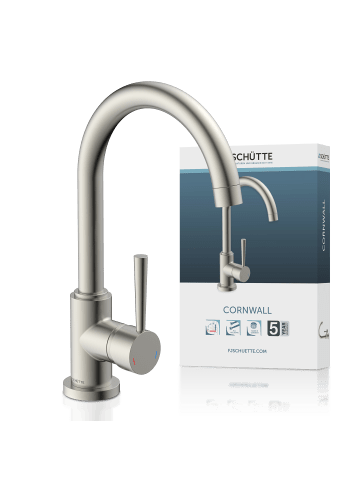 Franz Joseph Schütte CORNWALL Spültischarmatur, Edelstahloptik