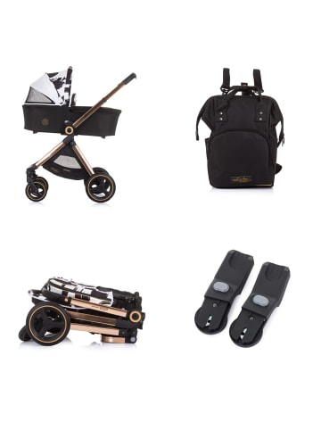 Chipolino Kinderwagen Elite 3 in 1 in schwarz