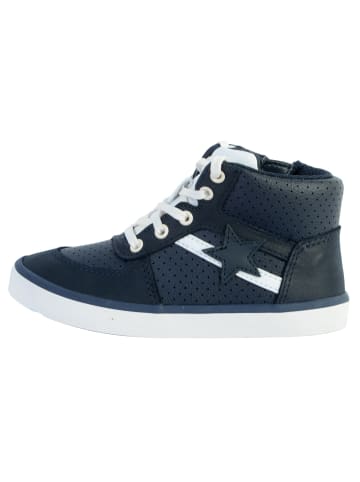 Clarks Hohe Sneaker aus Leder für Kinder „City Flake“ Blau