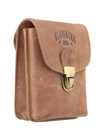 KLONDIKE 1896 Bobby Gürteltasche Leder 11 cm in mittelbraun