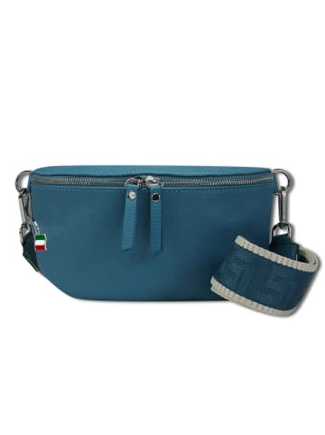 Florence Florence Gürteltasche Leder blau, mehrfarbig ca. 25cm breit