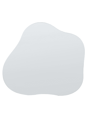 Beliani Wandspiegel BAGNEUX in Silber - (W) 50 x (H) 55 x (L) 0.5 cm