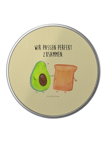 Mr. & Mrs. Panda zuckerdose Avocado Toast mit Spruch in Gelb Pastell