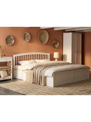 Beliani Doppelbett CLARBEC in Weiß - (W) 190 x (H) 93 x (L) 209 cm