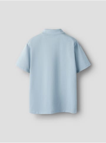 name it Nkmkally Poloshirt kurzarm Bio-Baumwolle in blue fog